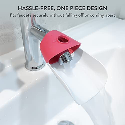 Image of Prince Lionheart Fun and Safe Hand-Washing Solution | Faucet Extender for Babies and Toddlers |Fits Standard and Gooseneck Faucets| 2 Count