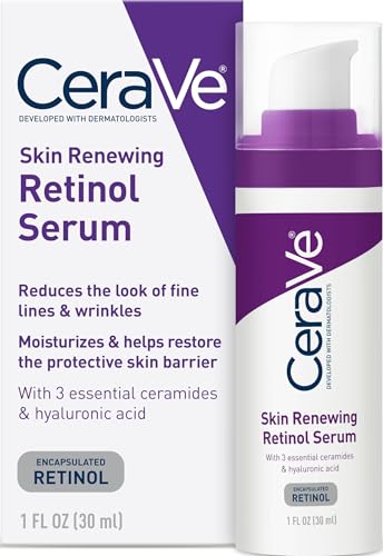 CeraVe Retinol Serum for Face with Niacinamide & Hyaluronic Acid, 1 oz
