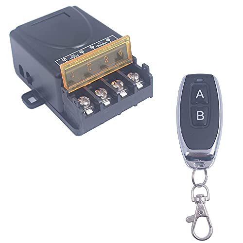 9V/12V/24V/48V/72V/85V Wireless Remote Switch with Long Range Voltage Switch for Anti-Theft Alarms Door Motor Cycles Smart light switch Universal Relay switch Model 9V-85V (1X Remote Control)