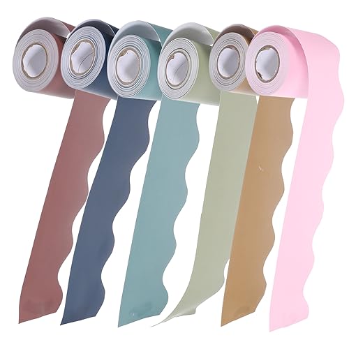 Bordure festonnée DOITOOL résistante à l'usure 6 rouleaux de 10 m pour embellir vos murs