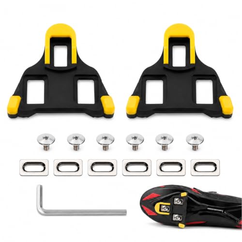 SPD Sl Cleats, clips para pedales compatibles con Shimano Sh10, Sh11 y Sh12 zapatos de bicicleta de carretera; pedales sin sistema de clic, adecuados para ciclismo de interior/exterior; zapatos de
