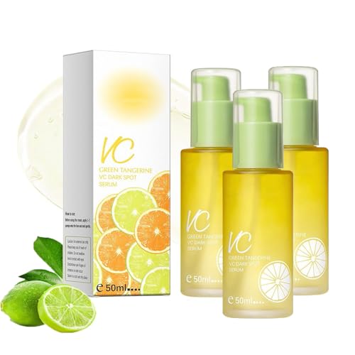 Suero de Vitamina C de Mandarina Verde, Suero Facial con Vitamina C, Hidratante, Uniformiza el Tono de la Piel, Suero Facial Iluminador y Reductor de Arrugas, 50 ml