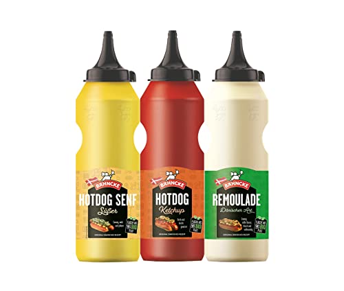 Bähncke Dänische Saucen Ketchup, Senf, Remoulade Mix Pack 3er Pack (1230 g) Cover