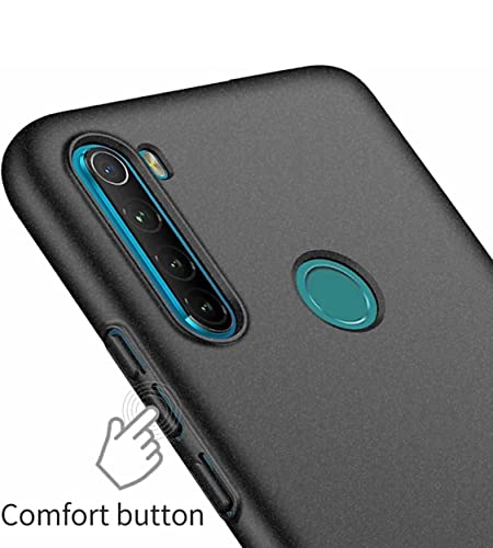 Image of Mobile Back Cover Case for Xiaomi Redmi Note 8 (Silicone Case|CameraProtection|Black SC1510)