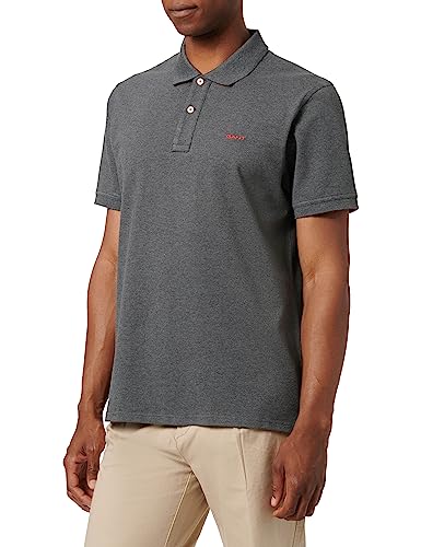 Gant Herren Reg Contrast Pique Rugger Polohemd, Antracit Melange, 3XL EU