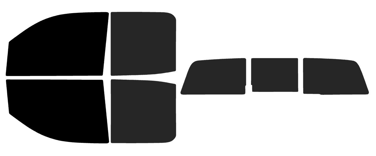 The Tint Effect Precut Window Tint Kit Compatible with GMC Sierra 2500 3500 HD Double Cab (2015-2019) (Full Truck: 5% Front / 15% Rear &amp; 3 piece Slider Rear) Automotive Film