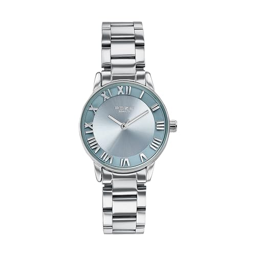 Image of Sonata Poze 6 Chrome Calling Quartz Purple Round Dial Women's Watch | Stainless Steel Strap Material | Watches for Women Analog - SP80128SM02