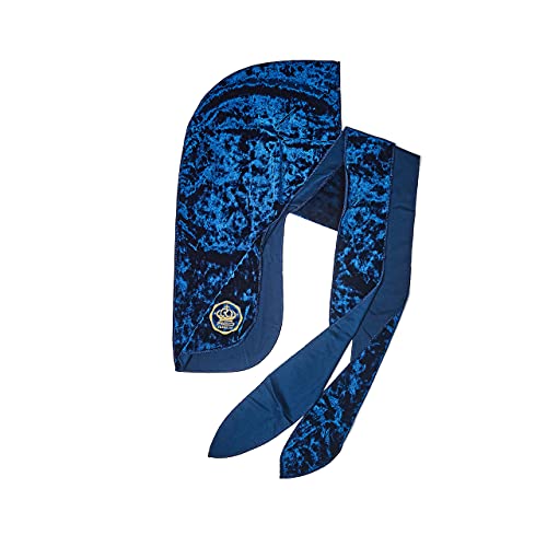 KISS RED Premium Bow Wow X Power Wave Crushed Velvet Durag HDUPPQ03 (Royal Blue)