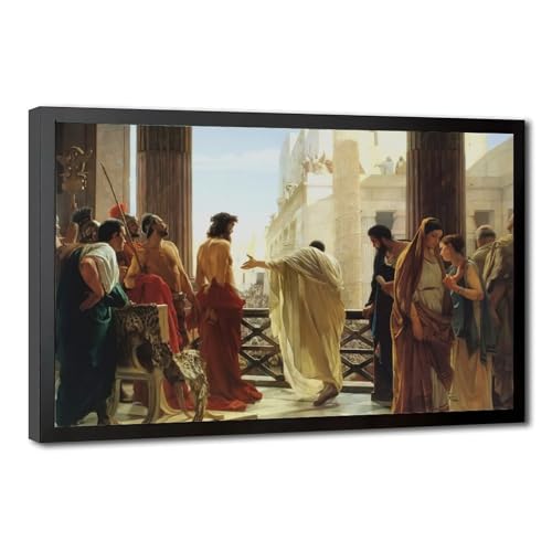 Affiches sur toile Ecce Homo par Ciseri Antonio cadre à suspendre
