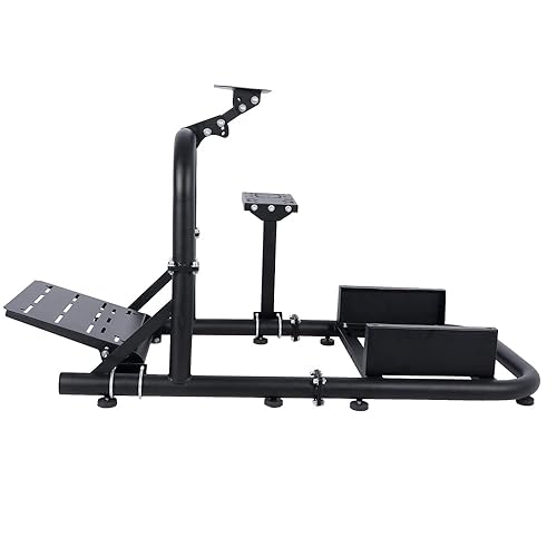 Miniatura 4 de Marada Racing Simulator Cockpit StandRacing Wheel Stand with Big Round Tube fit Logitech G25 G27 G29 G920 G923 Thrustmaster FanatecSteering Wheel