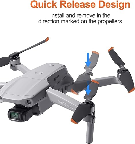 Image of 4 Propellers for DJI AIR 2 S DJI Mavic Air 2s Drone UAV Device Low Noise /Quick Release - Light Weight, Foldable Fan Blade Propellor RC Drone FPV Quadcopter Extra Spare Part Helicam Replacement Kit