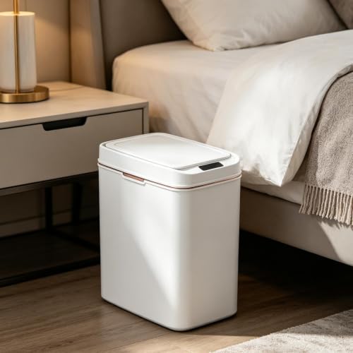 Cubo con sensor inteligente para eliminar malos olores y tocar tapas sucias 3