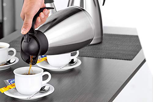 Foto von Esmeyer Isolierkanne Thermoart 1,5 Liter, Edelstahl, Silber/schwarz, 290-071,