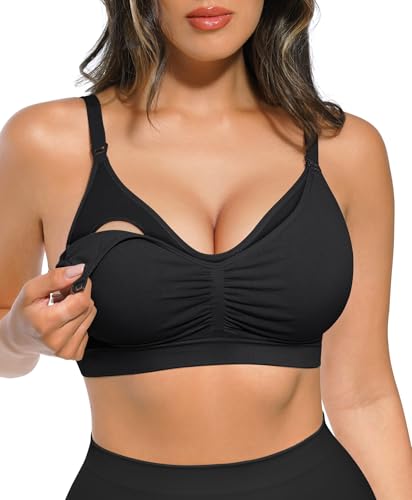 Lover-Beauty Nursing Bras for Breastfeeding Comfortable Hands Free Pumping Bras Pregnancy Maternity Sport Bra Plus Size