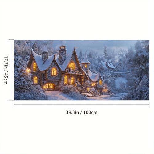 Película decorativa para ventana con diseño navideño 39.3×17.7 in miniatura 3