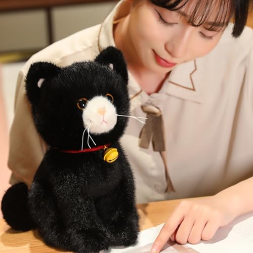 Peluche chat doudou doux 27 cm, l'idée cadeau idéale - 6