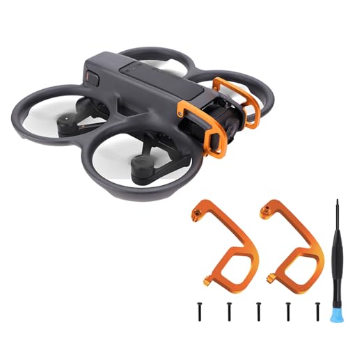 Hesupy Gimbal Bumper Guard Protector for DJI Avata 2, Lens Safety Bumper Aluminum Alloy Protect Bar Anti-Collision for Avata 2 FPV Drone Accessories (Orange)