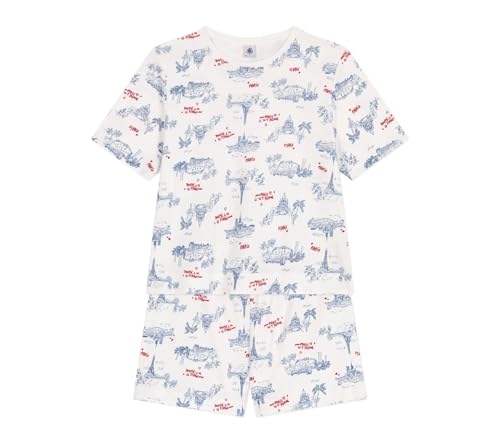 Petit Bateau Pyjacourt Femme pyjama court en coton léger d'été