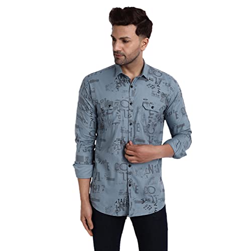 Image of Majestic Man Printed Slim Fit Casual shirt for men