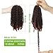 Seriya 6 Packs 8 inch Spring Twist Crochet Hair Ombre Spring Twist Braiding Hair for Butterfly locs Short Passion Twist Hair Fluffy Crochet Braids Hair for Black Women(T350, pack of 6)