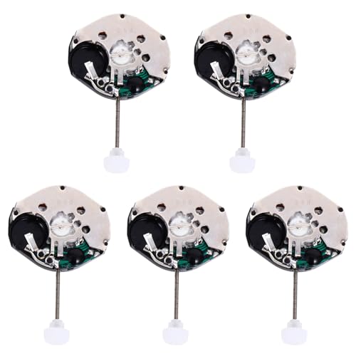 Toyvian 5 Piezas Mecanismo de Reloj Cuarzo para Reparación Pulsera y Fiable Compatible con Diversos Modelos Ahorro Energético y Duradero