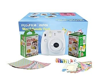 FujiFilm Instax Mini 9 Bundle Pack (Smoky White)