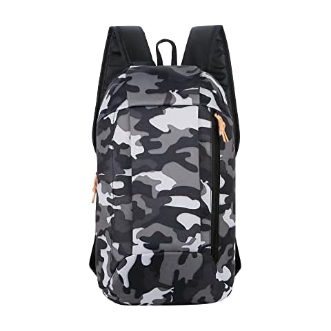 WQEPYY Mini 10L Hiking Backpack Small Hiking Rucksack Sport Backpack Bike Backpack Lightweight Travel Backpacks Water Resistent Large Capacity Backpack for Fitness Running Hiking Climbing (Black) Cover