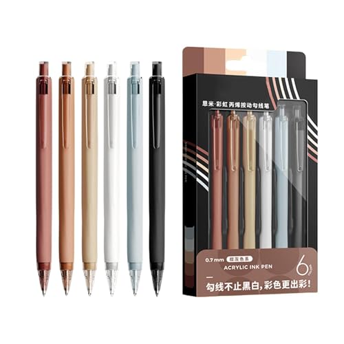 Stylos pointe fine 0,7 mm lavables et rétractables pour croquis nets