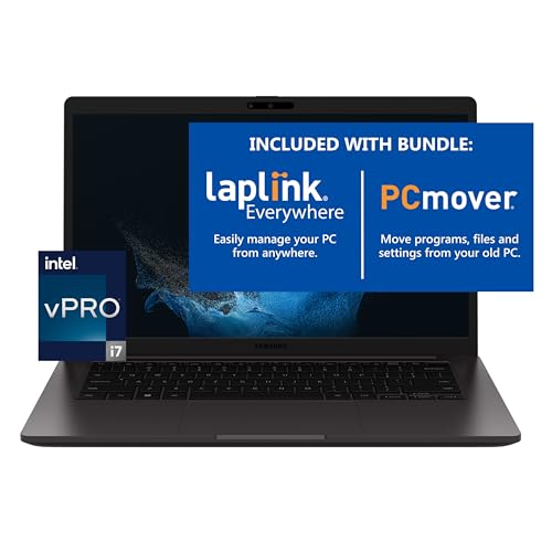Image of SAMSUNG 14 inch Galaxy Book2 Business Laptop Computer /Windows 11 PRO / 16GB / 512 GB, Intel vPro with 12th Gen Intel Core i7 Processor Including Laplink Everywhere + PCmover Professional