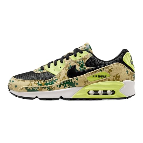 Nike Air Max 90 Premium Men's Shoes (IF1721-700, Team Gold/Light Lemon Twist/Phantom/Black)