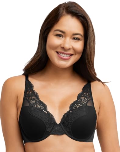 Bali Women's Lace Underwire, One Smooth U Comfort Stretch Full-Coverage Convertible Bra