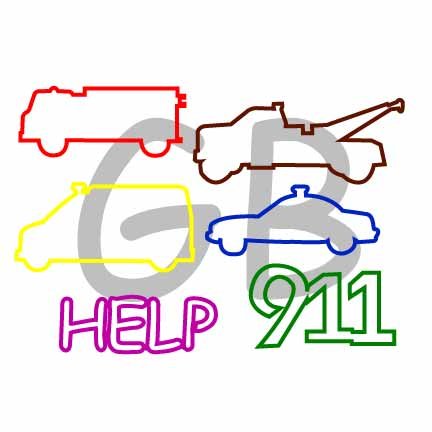 24/pk Emergency Shaped Silicone Rubber Bands Bracelets