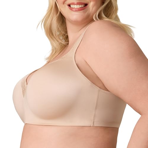 PLAYTEX Women's Underwire Balconette, Plus, Full-Coverage Bra, Smoothing, 4-Way Support2