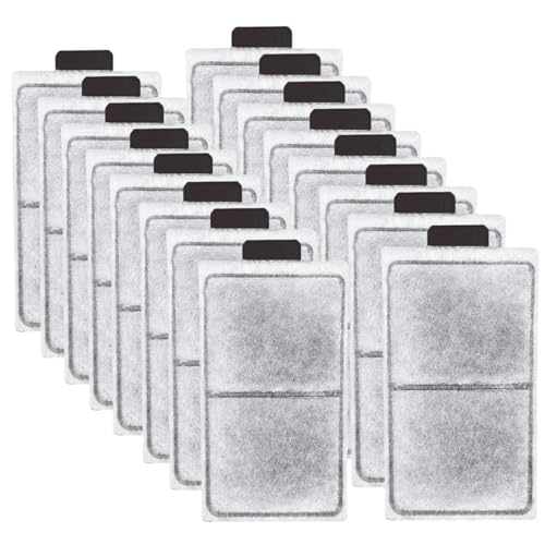16 Pack PF-S Fish Tank Filter Cartridges Aquarium Filter Cartridges Replacement Compatible with Top Fin Silenstream PF10 Power Filters
