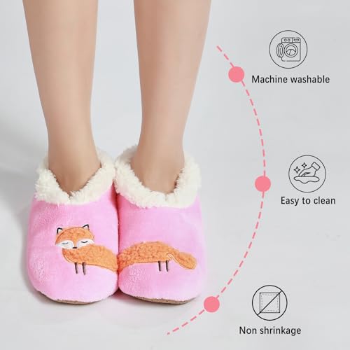 Image of G&Y Animal Pairable Slipper Socks for Women- Funny House Slippers Non-Slip Fuzzy Slipper Socks