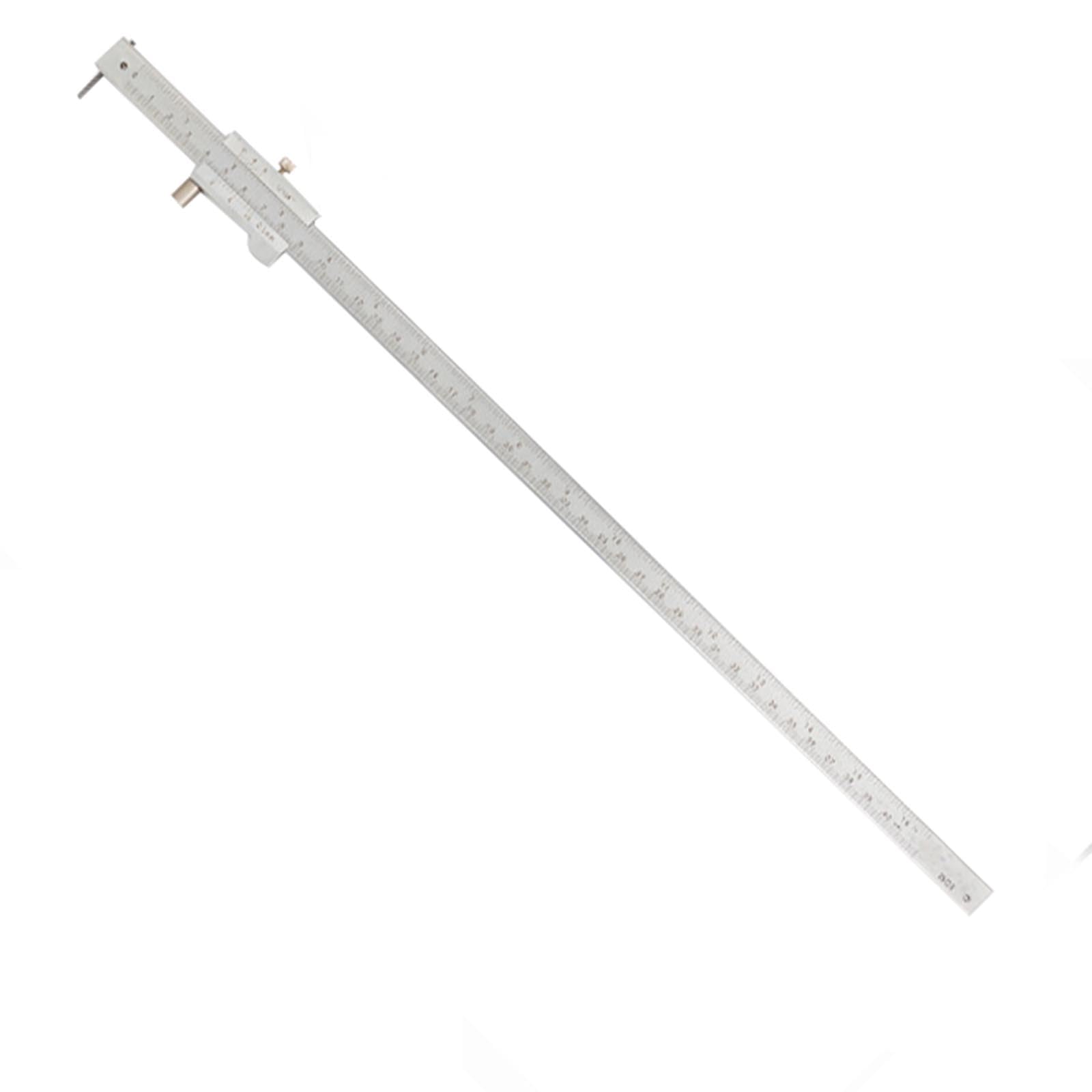 Pies De Rey Vernier Digital Calibrador Profesional Stainless Hardened Precisión Medición Dimensional Con Ruedas Auxiliares Marcaje Conversión Sistemas Métrico Imperial (0-500MM 0.05mm)