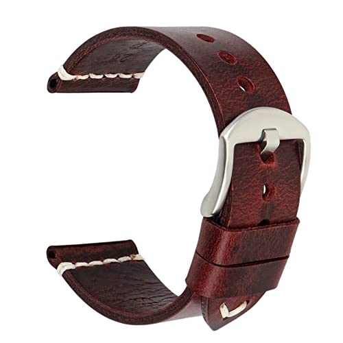 Bracelet à la main résistant JDIME en cuir de vache vintage pour montre
