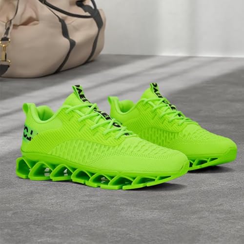 Image of Chopben Men's Running Shoes Blade Non Slip Fashion Sneakers Breathable Mesh Soft Sole Casual Athletic Walking Shoes