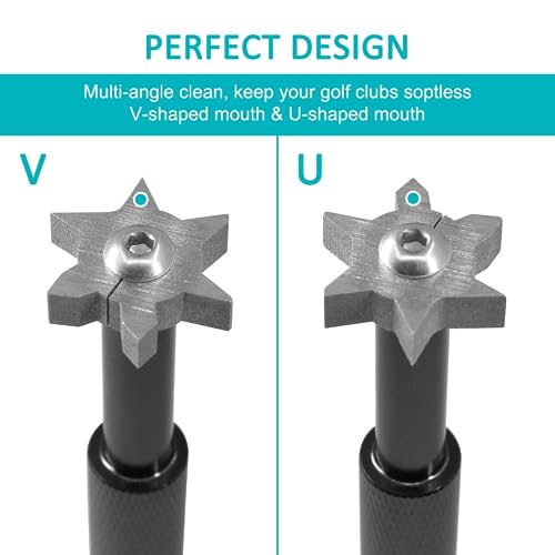 YYwenting Golf Club Groove Sharpener Golf Groove Cleaner Tool Golf Club Cleaner and Club Repair Quickly Grind Clean for All Golf Irons - Image 4