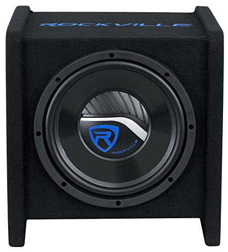Rockville RV10P 10" 500W Car Audio Subwoofer in Vented Enclosure, 4 Ohm, Deep Bass, Compact Design, Durable Build, for Car Audio Enthusiasts - Image 4