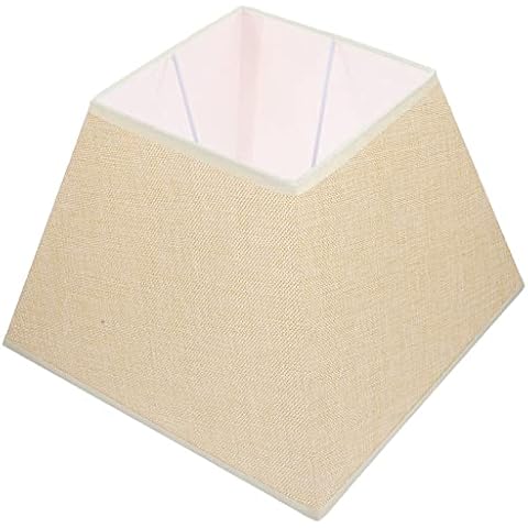 Pantalla De Lámpara OSALADI De Tela De Lino Cuadrada Cover