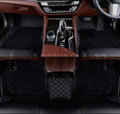 Image of 7D Car Foot Mat for Jeep Wrangler Rubicon | Full Black