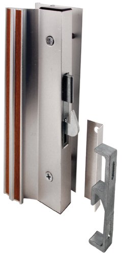 Prime-Line Products C 1000 Sliding Glass Door Handle Lock, Hook Style, Surface Mount, Aluminum