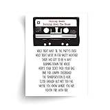 Talking Heads - Burning Down the House Lyrics - Unframed Print