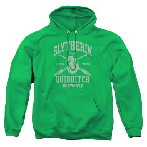 Popfunk Harry Potter Slytherin Quidditch Arch Adult Pull-Over Hoodie Kelly Green Large