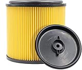 1 Pack Standard Cartridge Filter Replacement for Vacmaster Filter VCFS, compatible with Vacmaster 5-16 Gallon Wet/Dry Vacs, VBV1210 filter. Also fit HART most Shop-Vac 5-20 Gal Vacs
