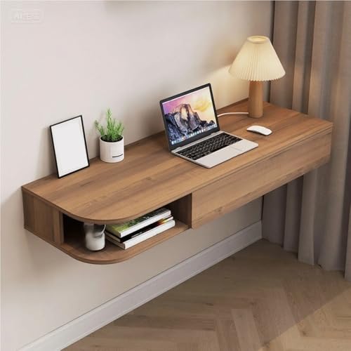 HJAGDJ Versatile Floating Desk with Drawers, Stylish Writing Study Table,