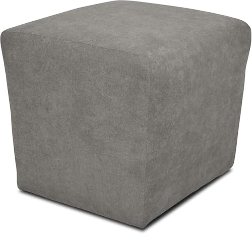 DOMO. collection Polsterhocker Bob, Sitzhocker, Sitzwürfel, Fußhocker, 46 x 46 x 43 cm (BxTxH) (BxTxH), Webstoff in silber DOMO. collection Polsterhocker Bob, Sitzhocker, Sitzwürfel, Fußhocker, 46 x 46 x 43 cm (BxTxH) (BxTxH), Webstoff in silber