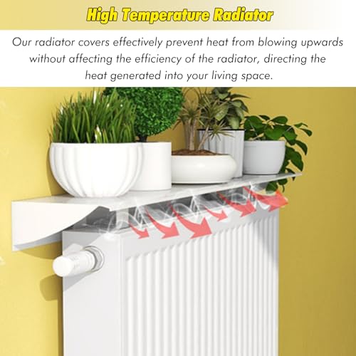 Cubierta de radiador para habitaciones infantiles estante protector de aluminio blanco 6