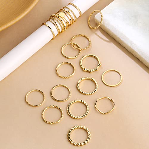 Knuckle Ring Set Combo Plated 24 Pcs Birthday